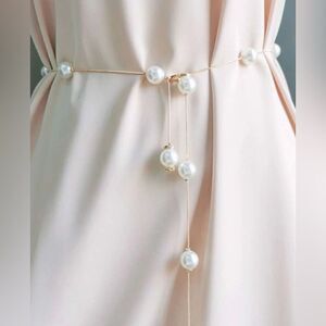 boho pearl belt A646